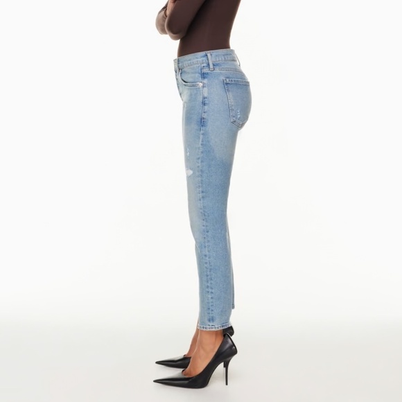 NWT COH Emerson Jeans Cigarette Light wash Blue Mobwife Rockstar Girlfriend 30 - Picture 4 of 13